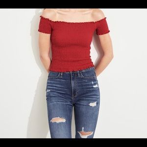 Hollister off the shoulder top